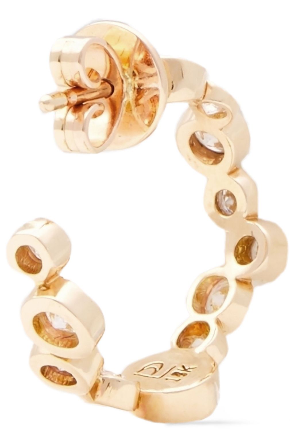 PAMELA LOVE 18-karat gold diamond earrings