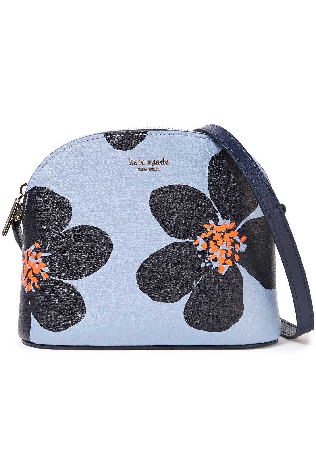 KATE SPADE New York Sylvia Grand Flora medium floral-print textured-leather shoulder bag