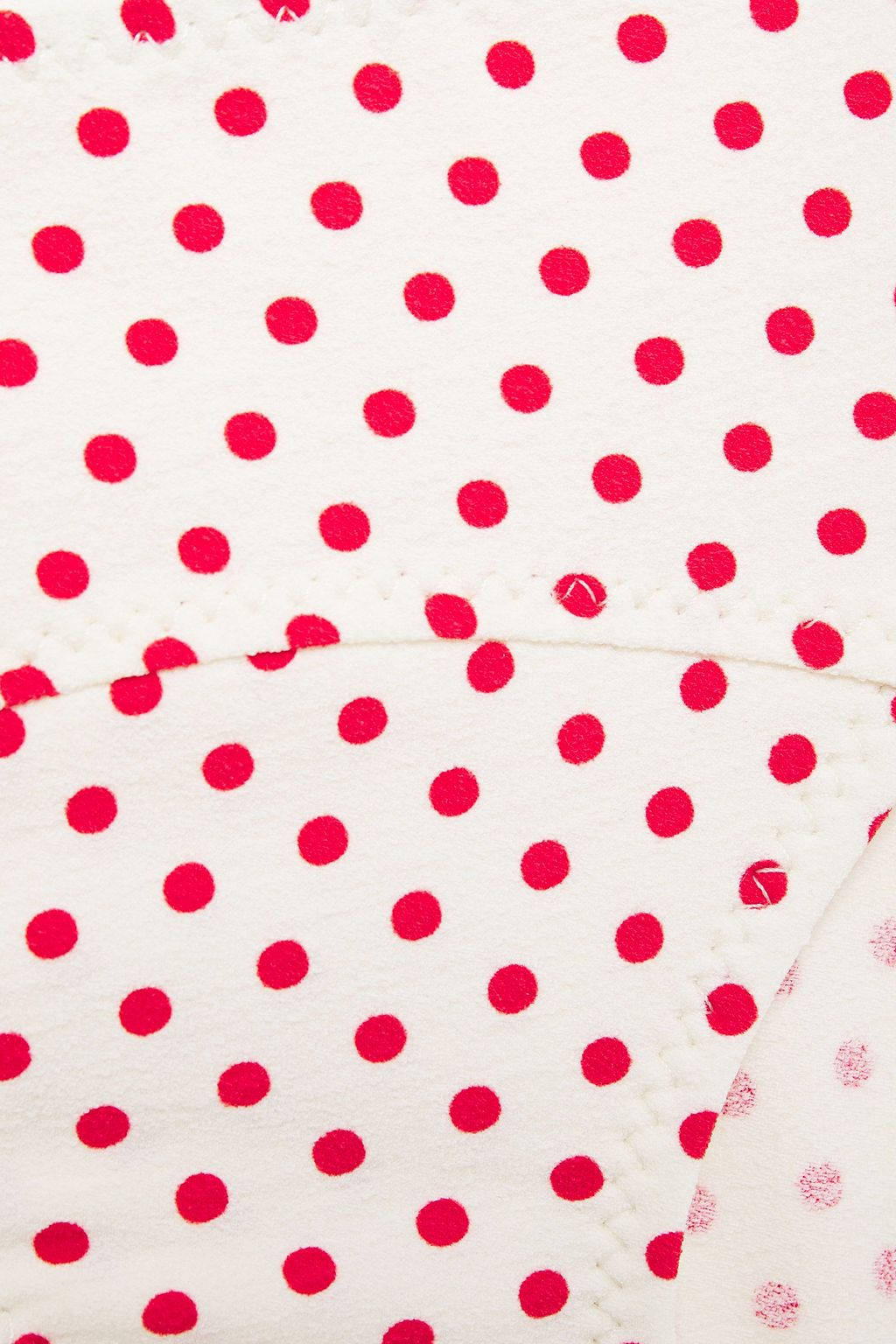 LISA MARIE FERNANDEZ Cutout knotted polka-dot crepe swimsuit
