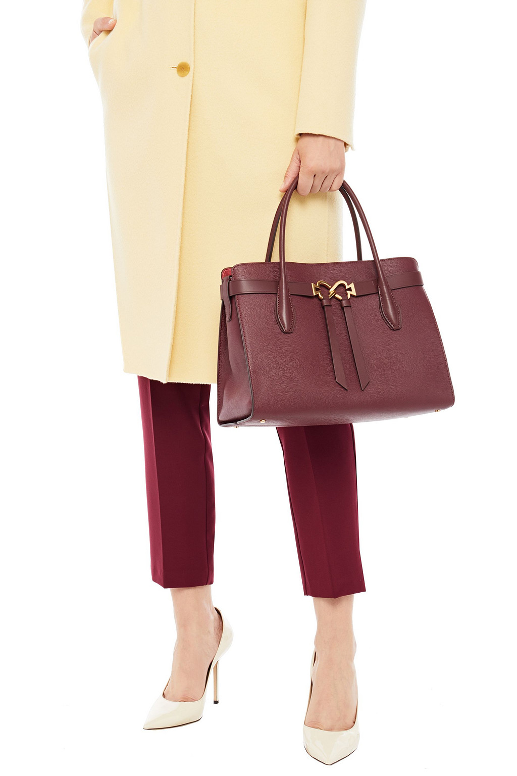 KATE SPADE NEW YORK Toujours large pebbled-leather tote