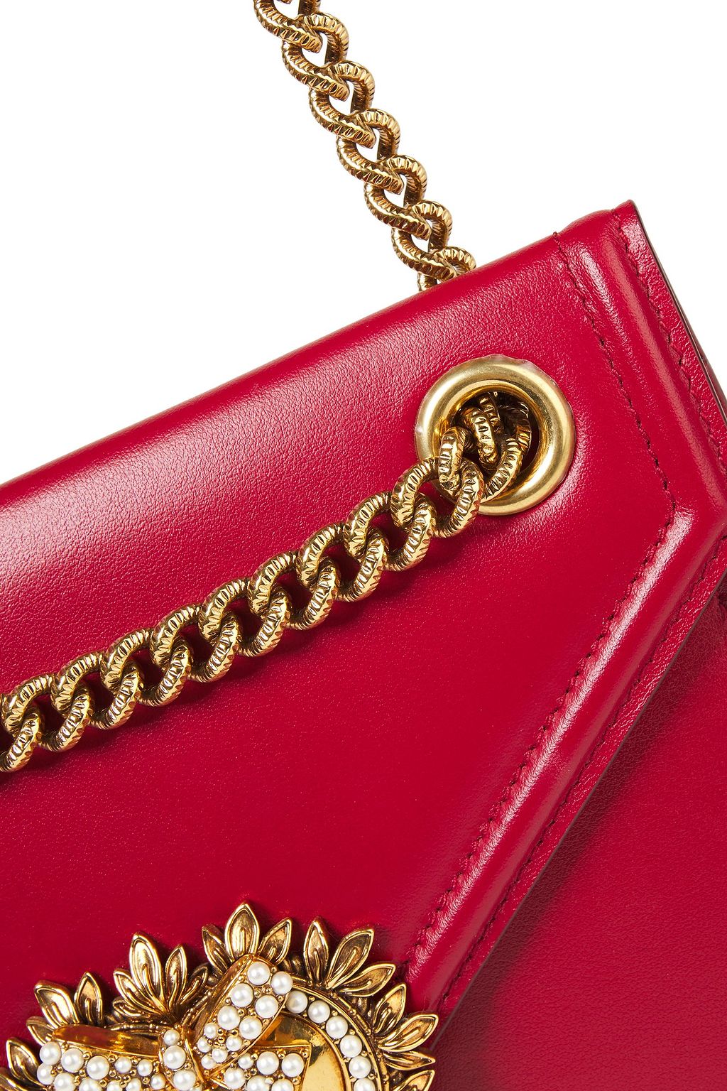 DOLCE&GABBANA Devotion medium embellished leather shoulder bag