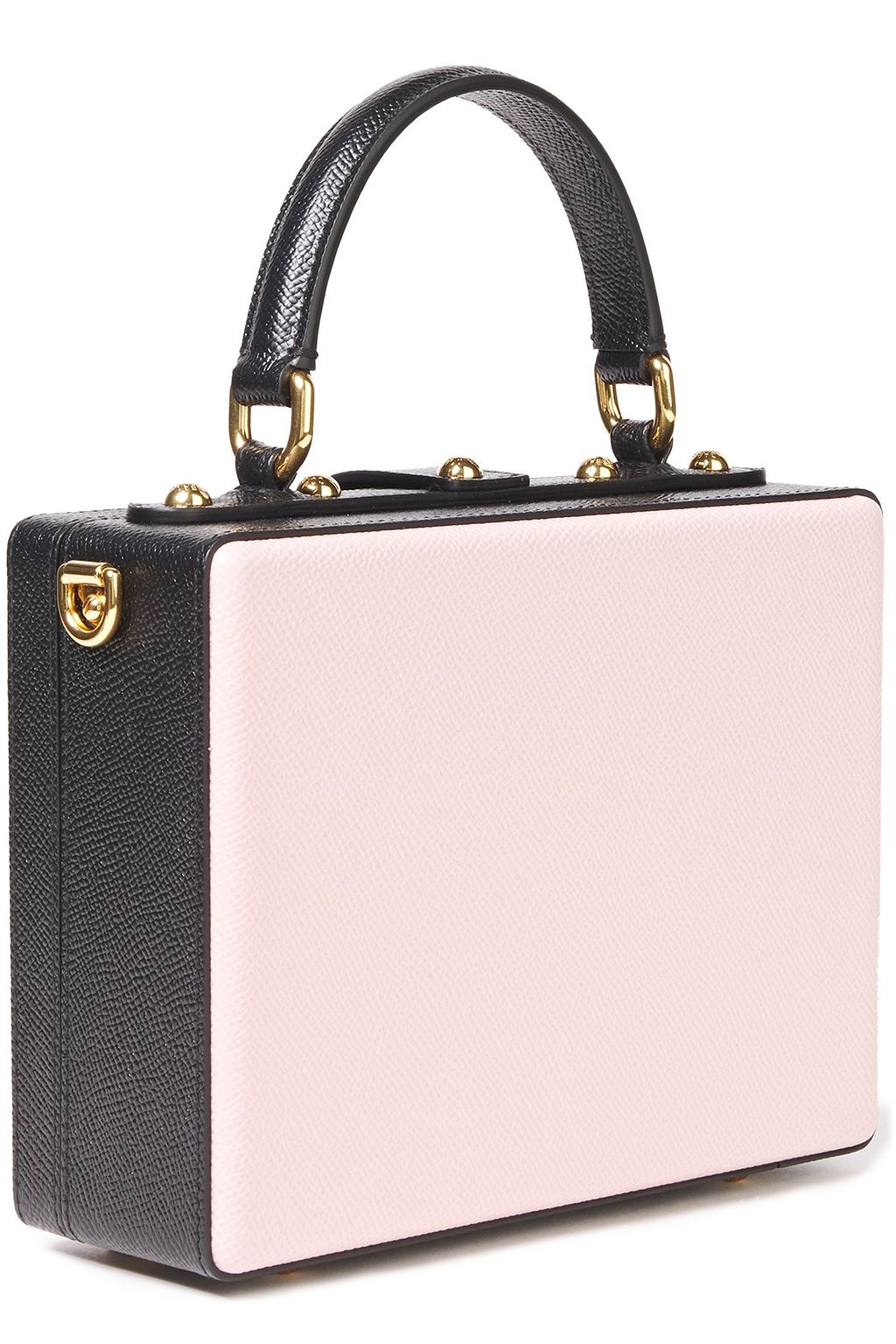 DOLCE&GABBANA Dolce Box embellished textured-leather tote