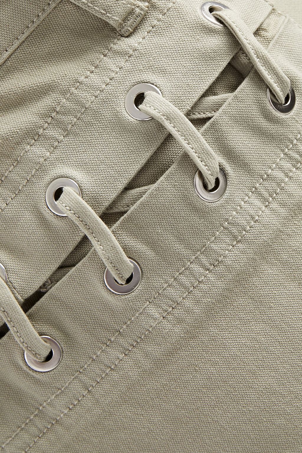 J BRAND レースアップ コットン混キャンバス ショートパンツ