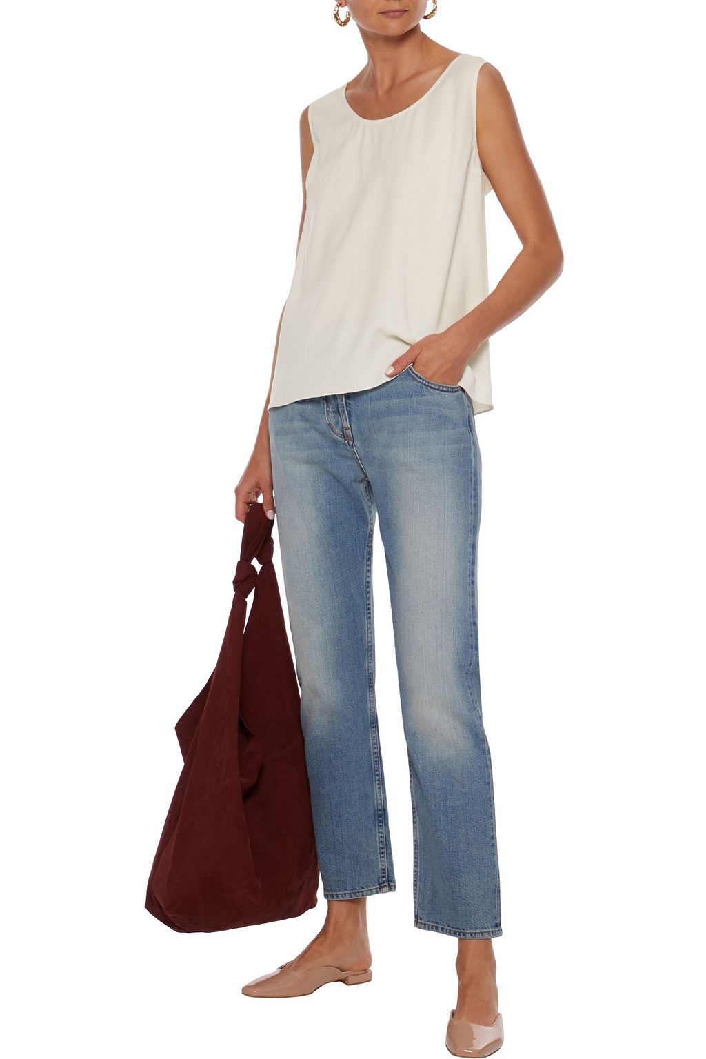 THE ROW Ashland cropped mid-rise straight-leg jeans
