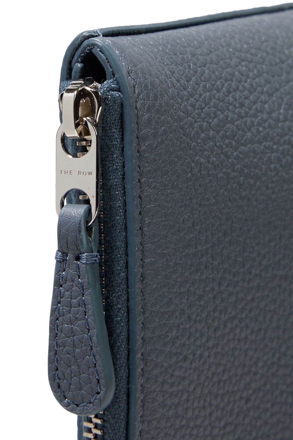 THE ROW Medium Square pebbled-leather pouch