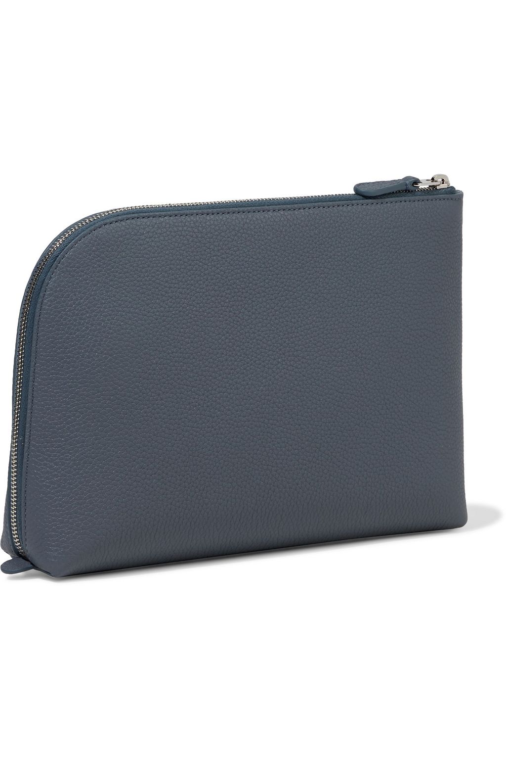 THE ROW Medium Square pebbled-leather pouch