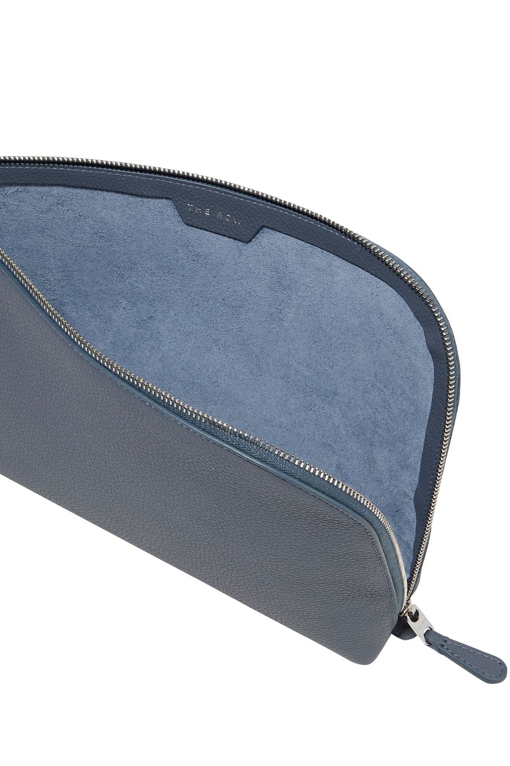 THE ROW Medium Square pebbled-leather pouch