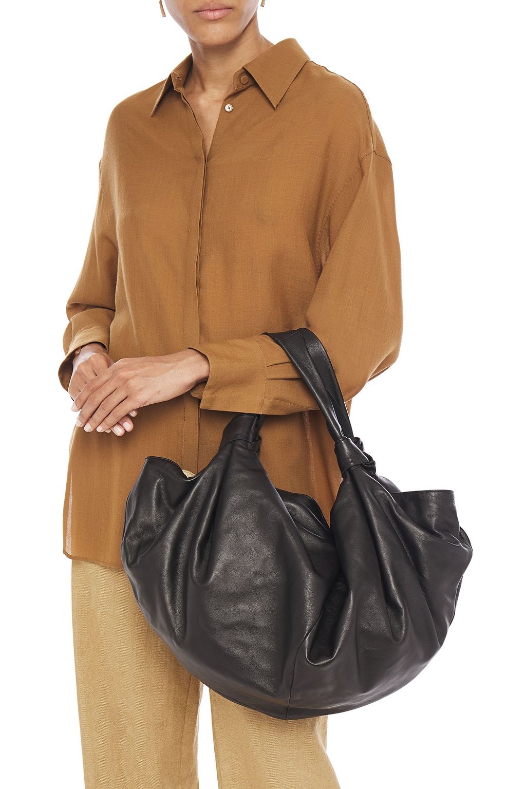 THE ROW Ascot knotted leather shoulder bag