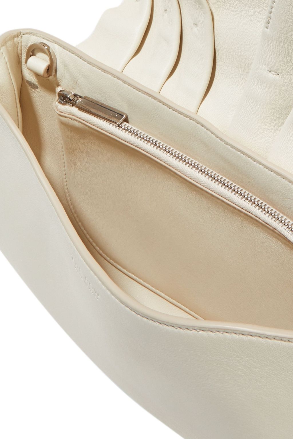 THE ROW Fan Bag 10 pleated leather clutch