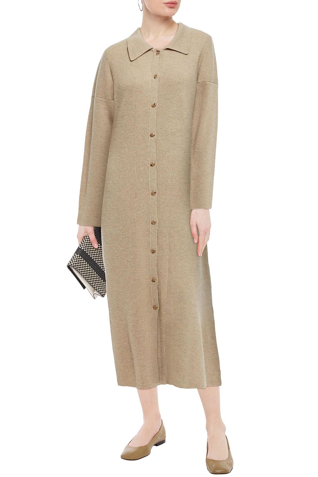 NANUSHKA Bella ribbed-knit cardigan