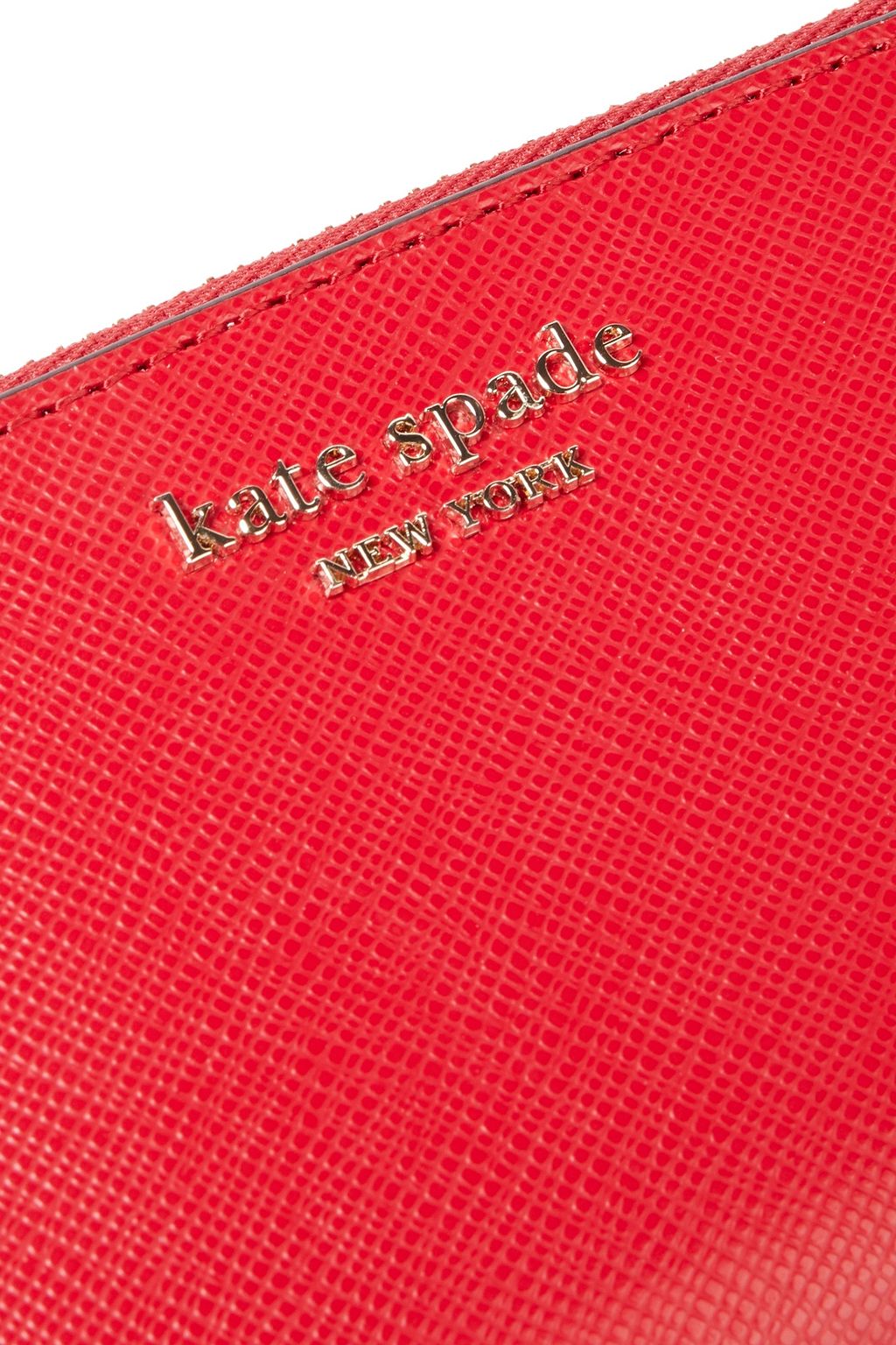KATE SPADE NEW YORK Spencer small textured-leather wallet