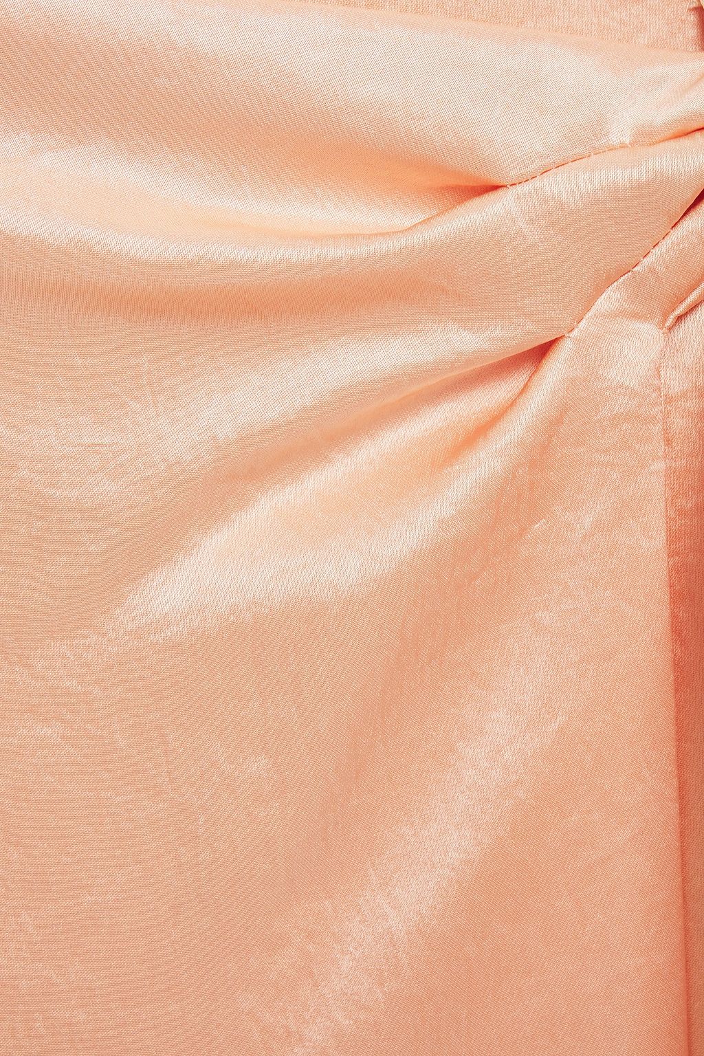 NANUSHKA Amas washed crepe de chine midi wrap skirt