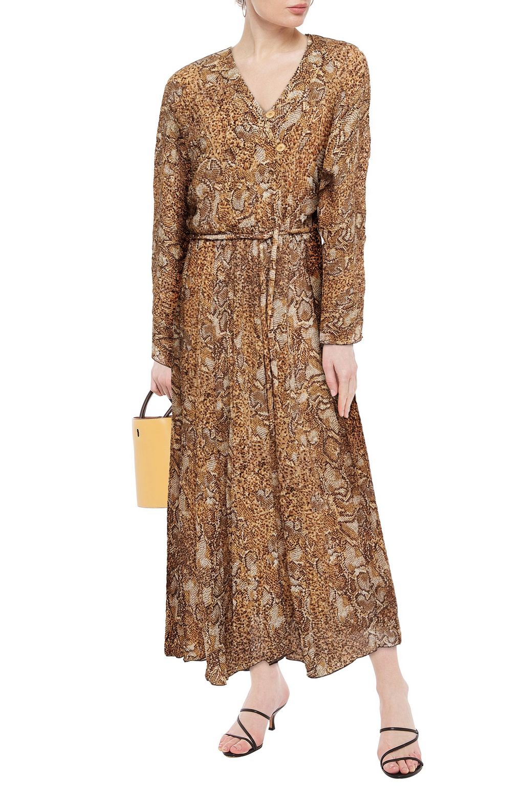 NANUSHKA Chul printed crinkled-crepe maxi dress
