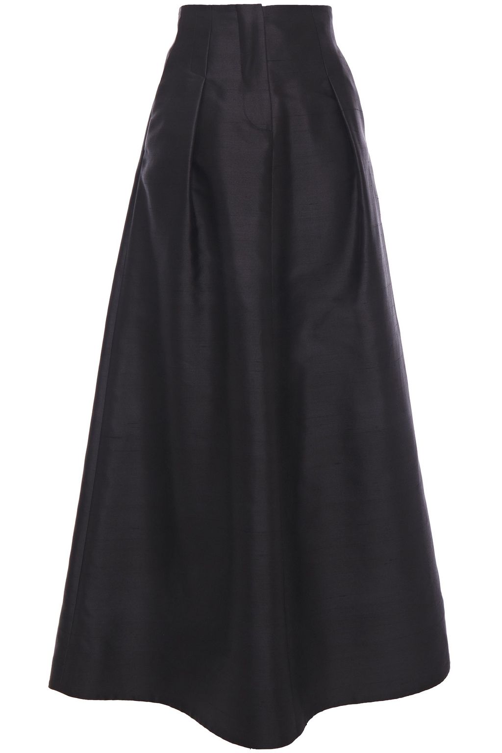 black flared maxi skirt