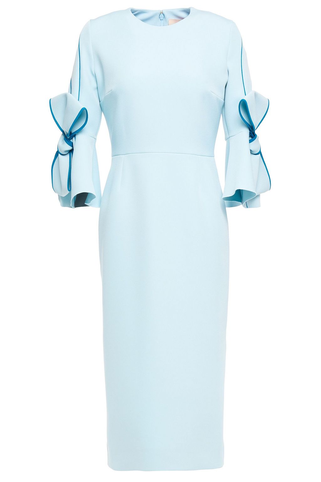 light blue crepe dress