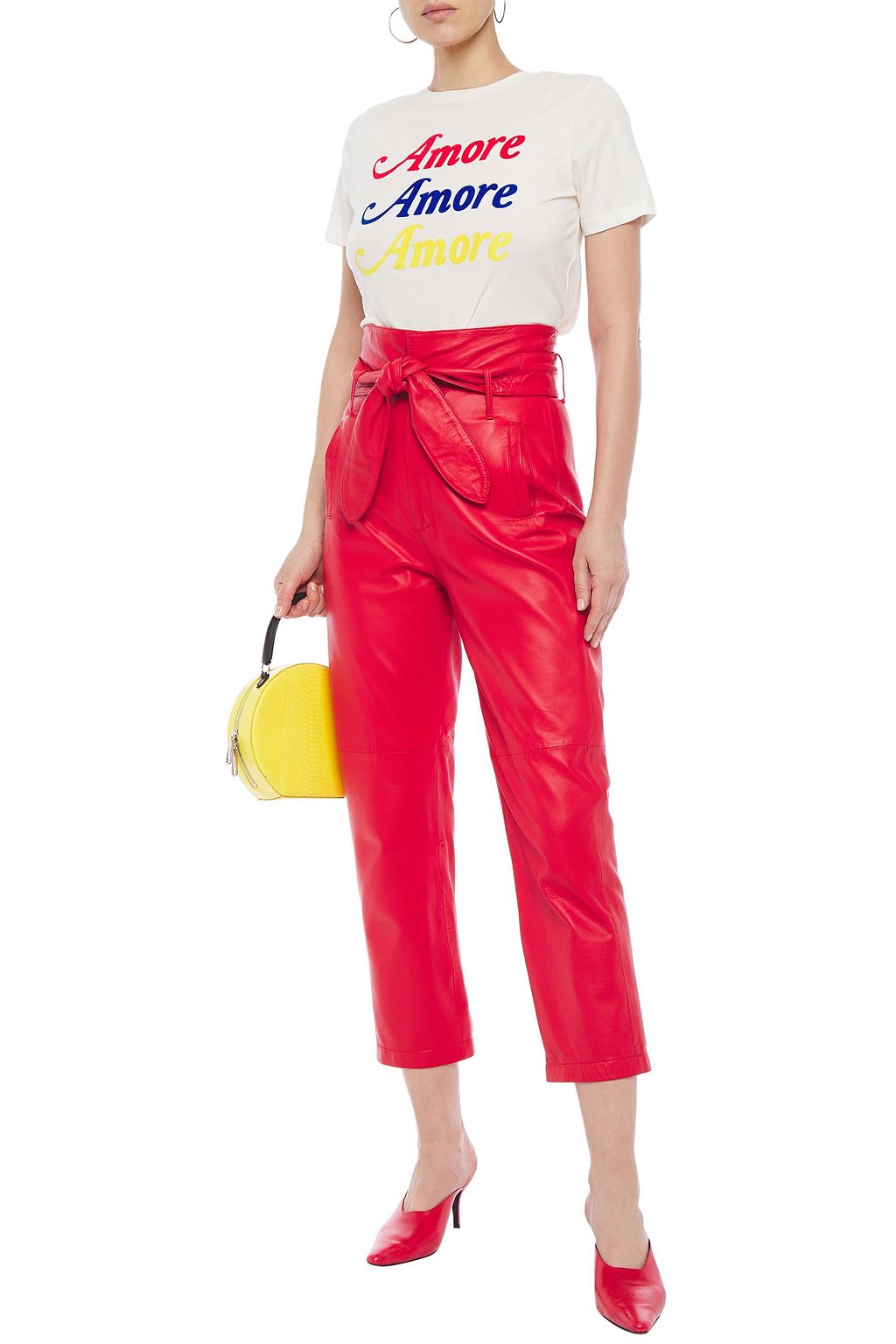 CHINTI & PARKER Flocked cotton-jersey T-shirt