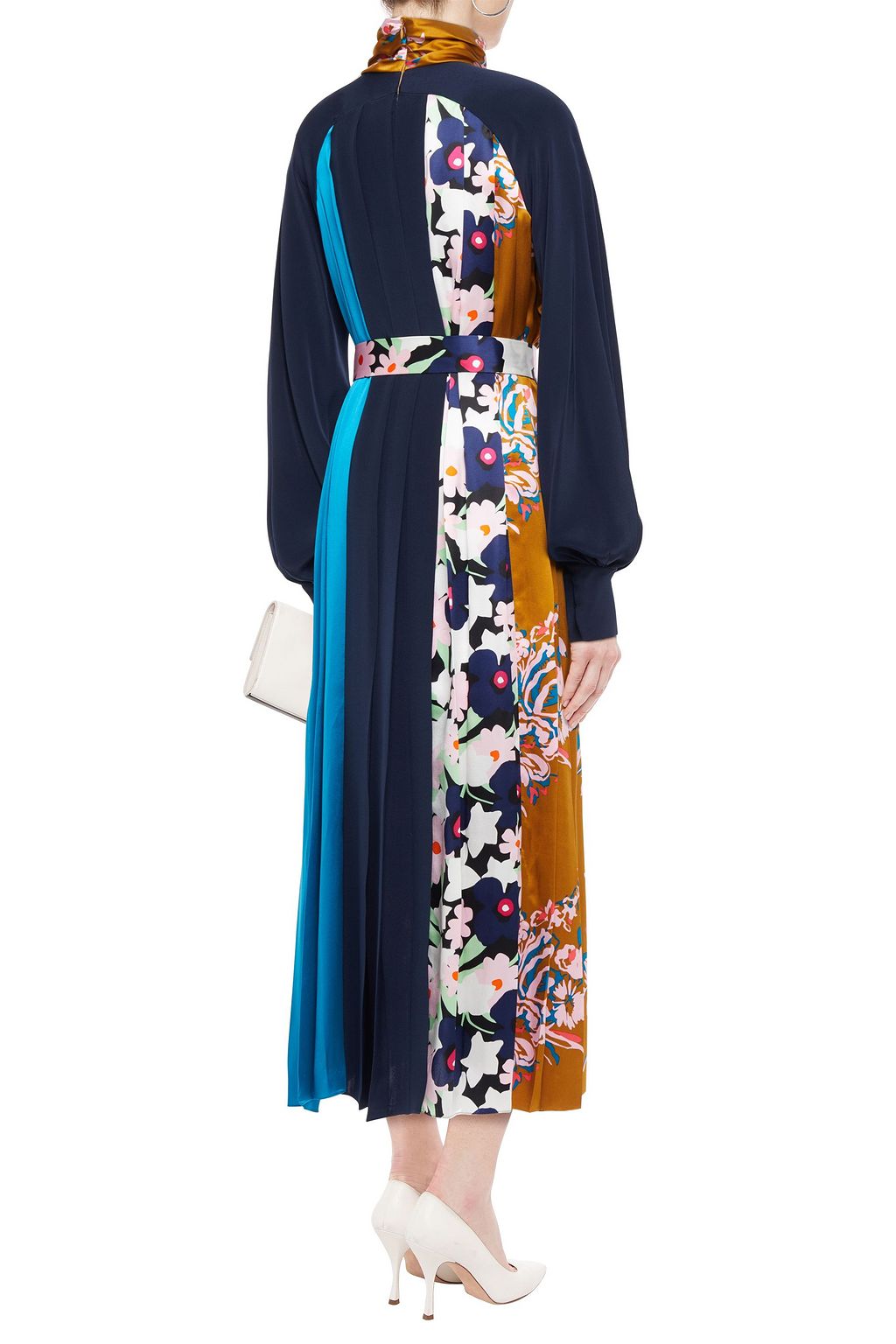 ROKSANDA Afisa floral-print silk-satin and crepe midi dress
