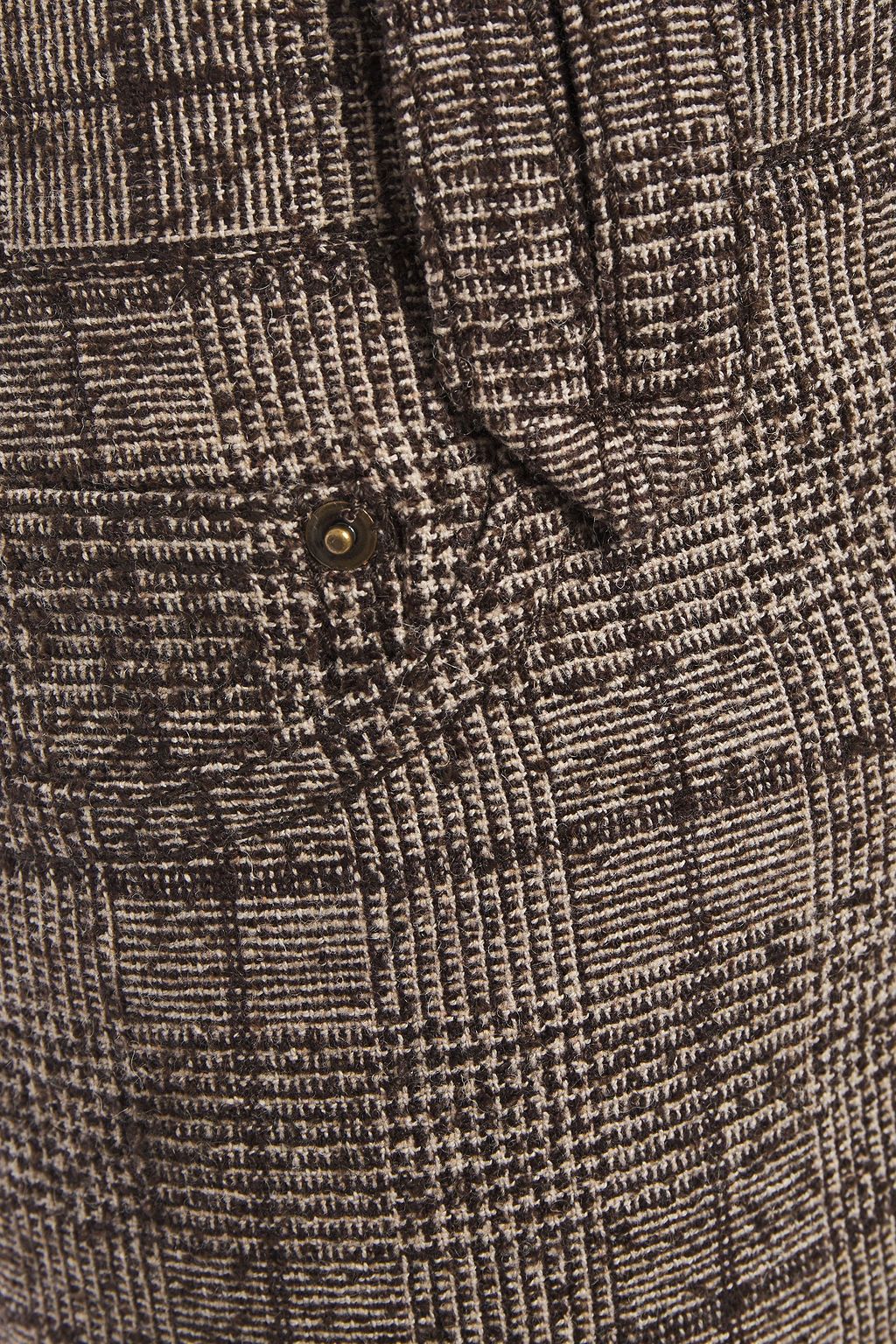 MARC JACOBS Cropped Prince of Wales checked bouclé straight-leg pants