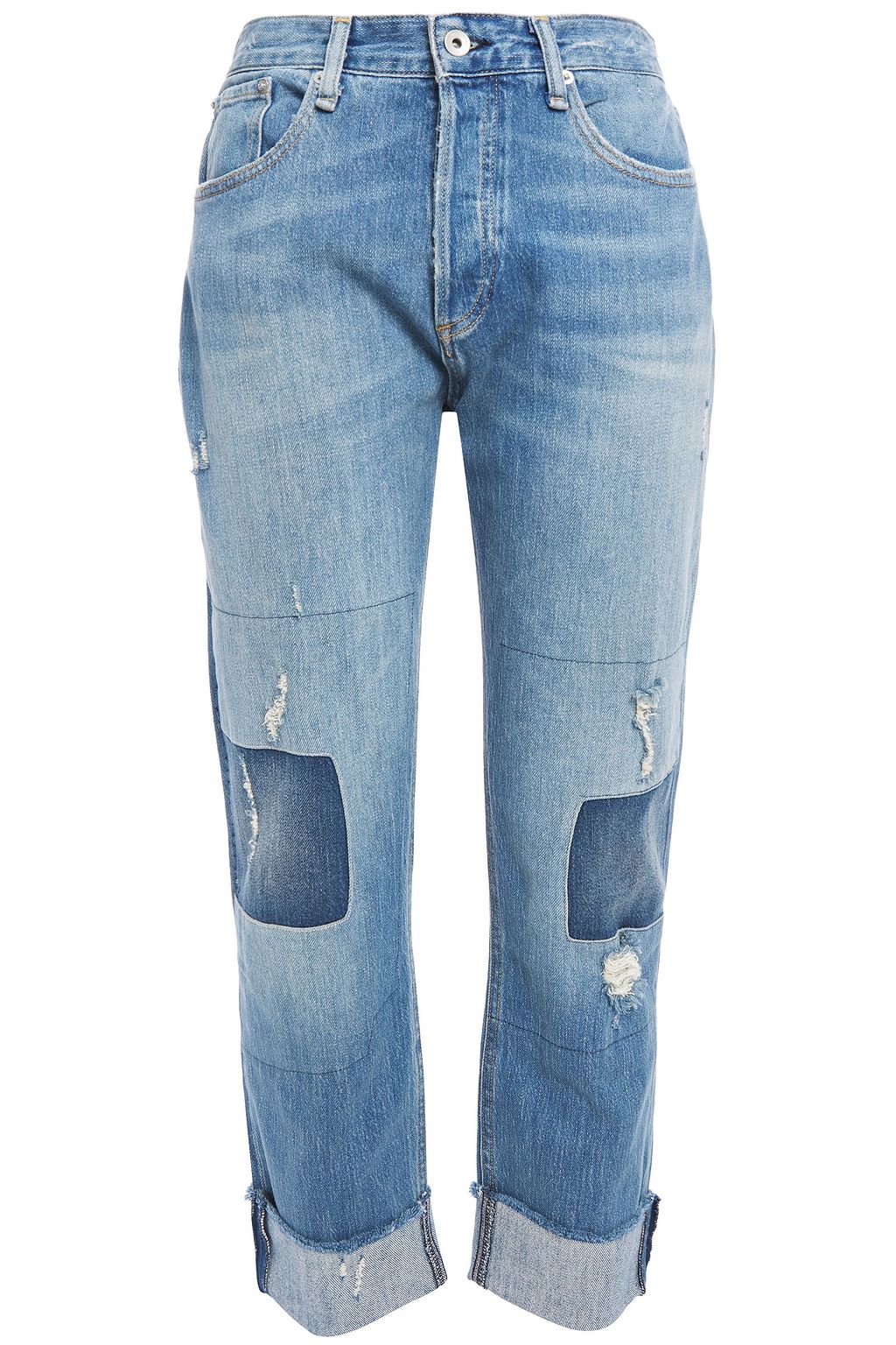 faded boyfriend jeans