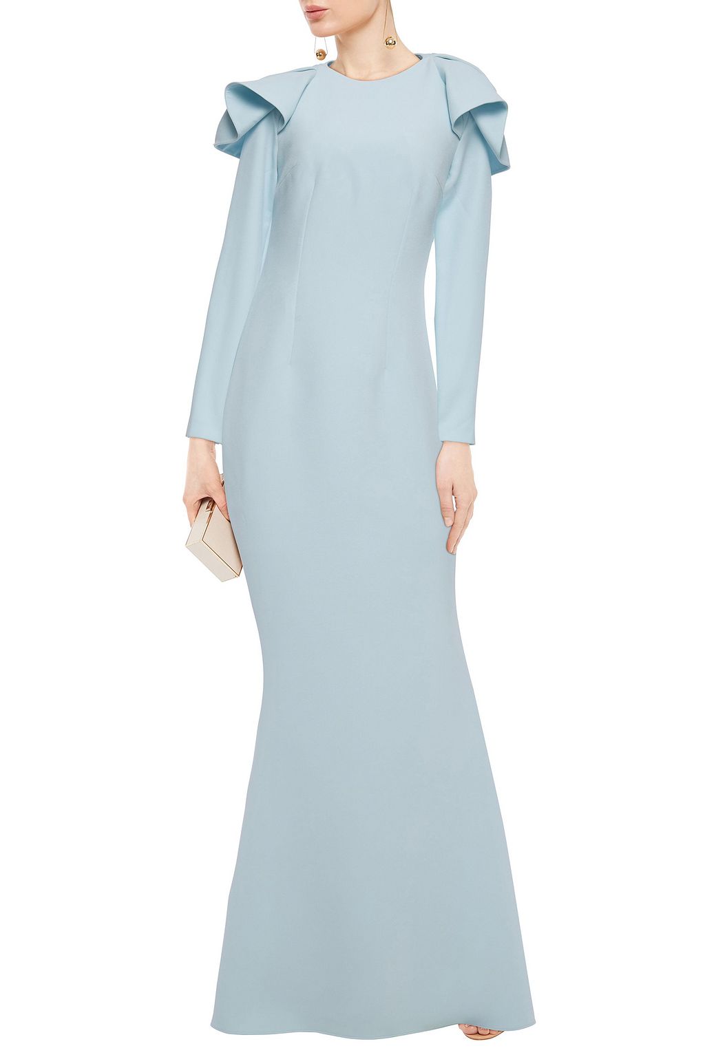 SAFIYAA Ruffled crepe gown