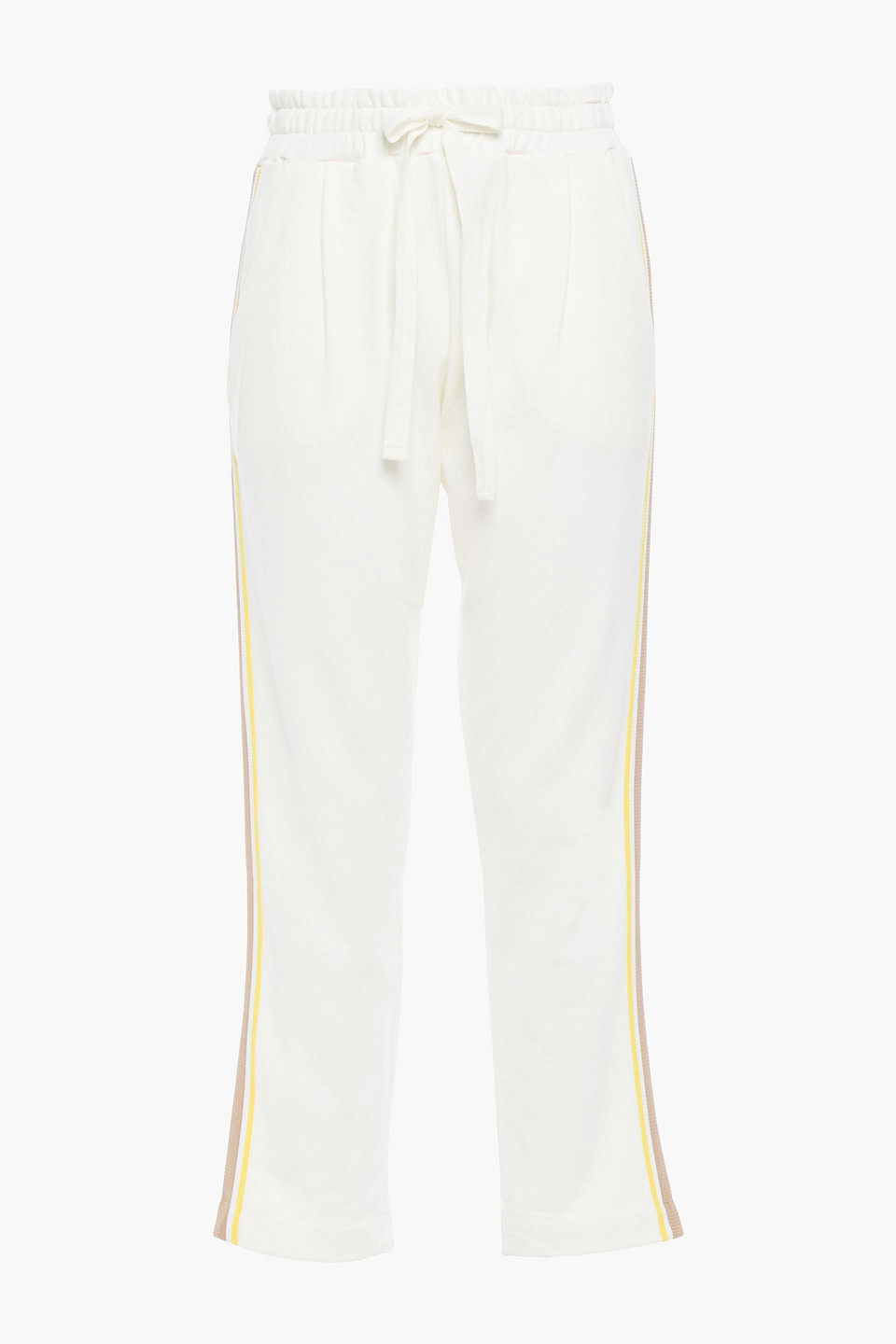 Chinti & Parker Woman Cotton-terry Track Pants Off-white Size M