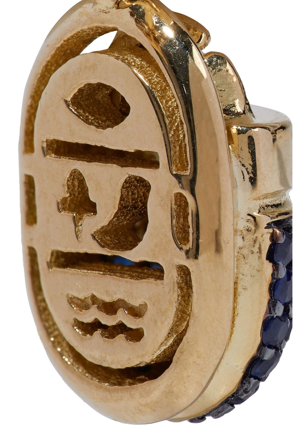 PAMELA LOVE 18-karat gold sapphire earrings
