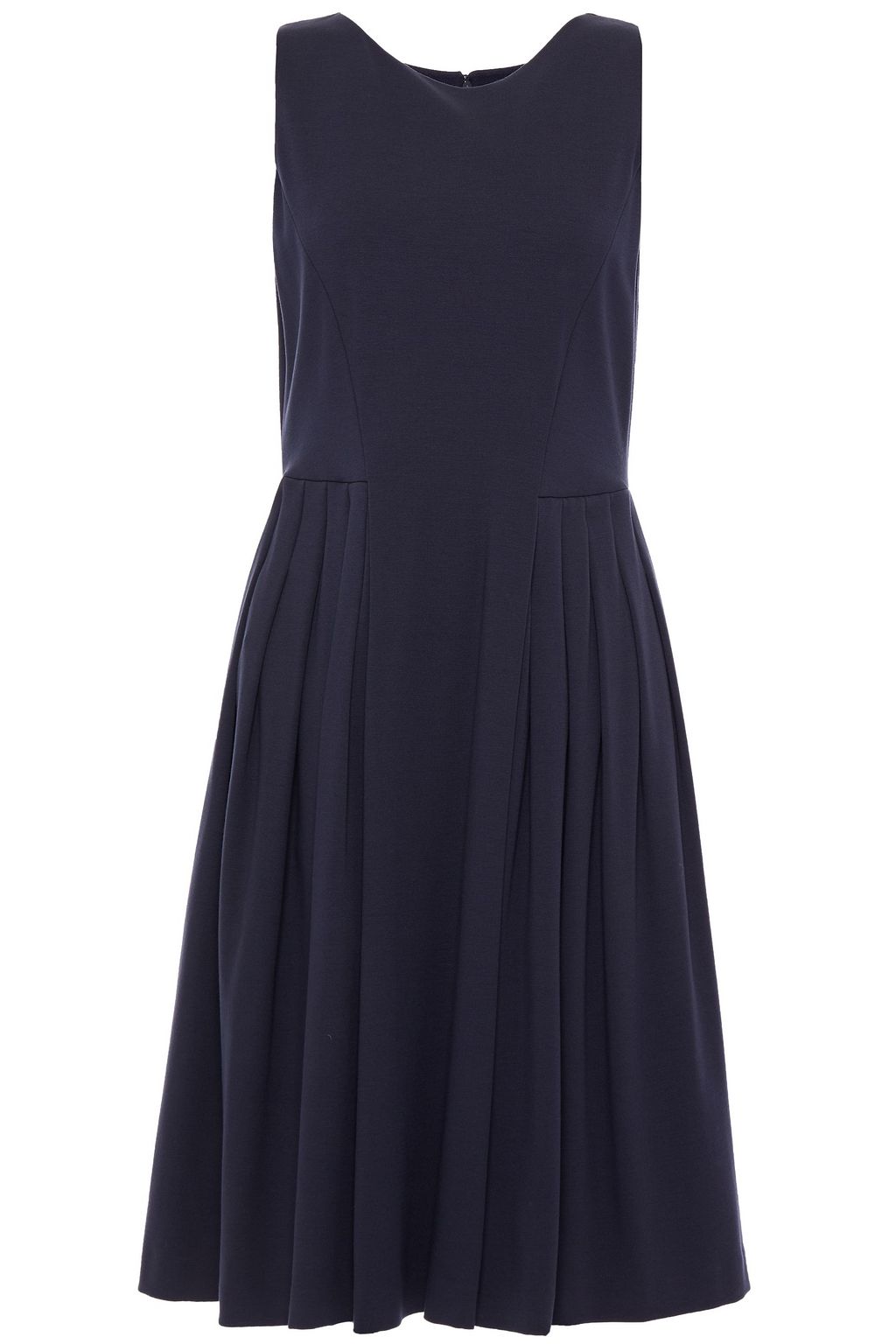 pleated jersey dress