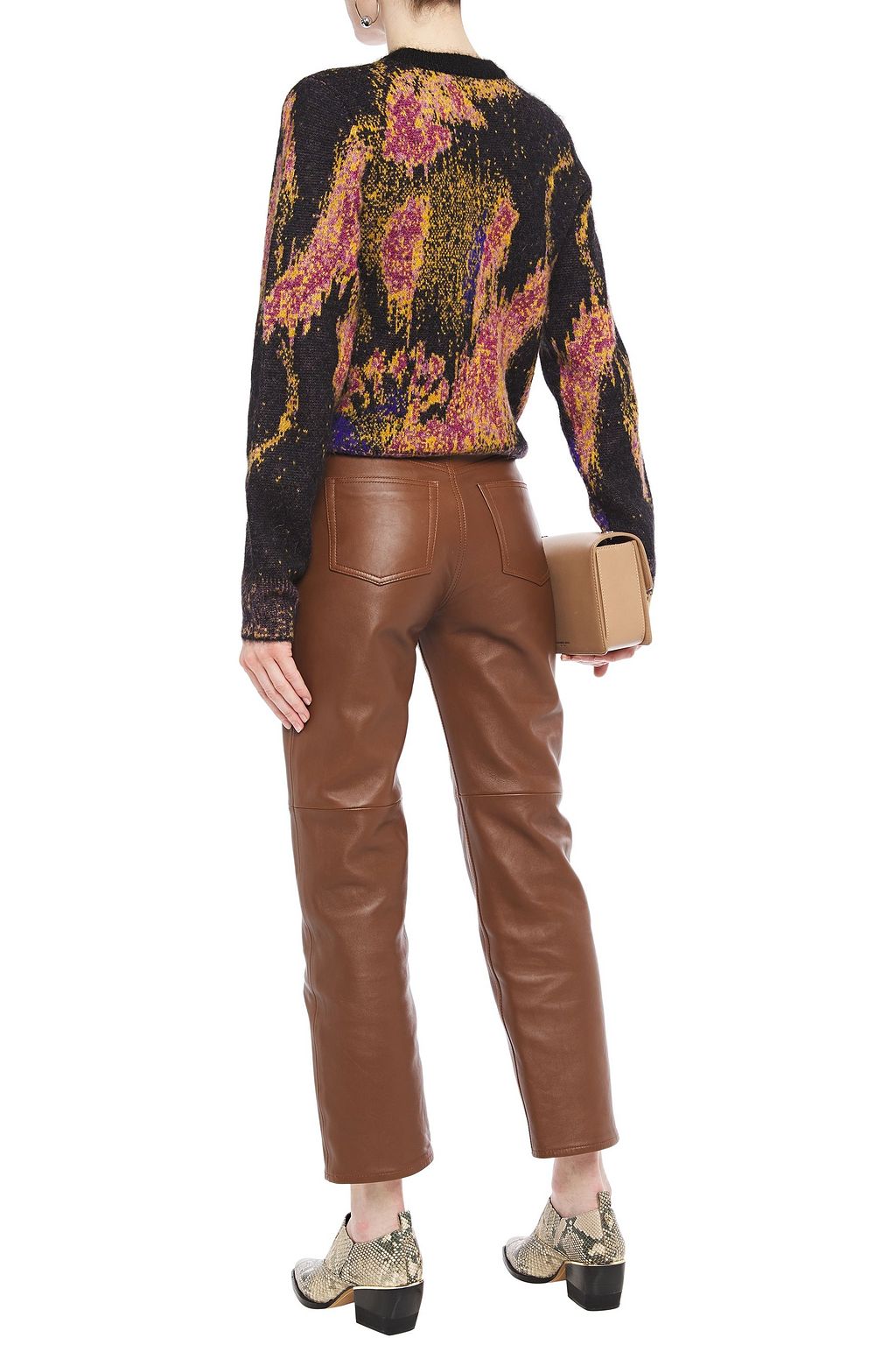 RAG & BONE Fleur metallic jacquard-knit sweater