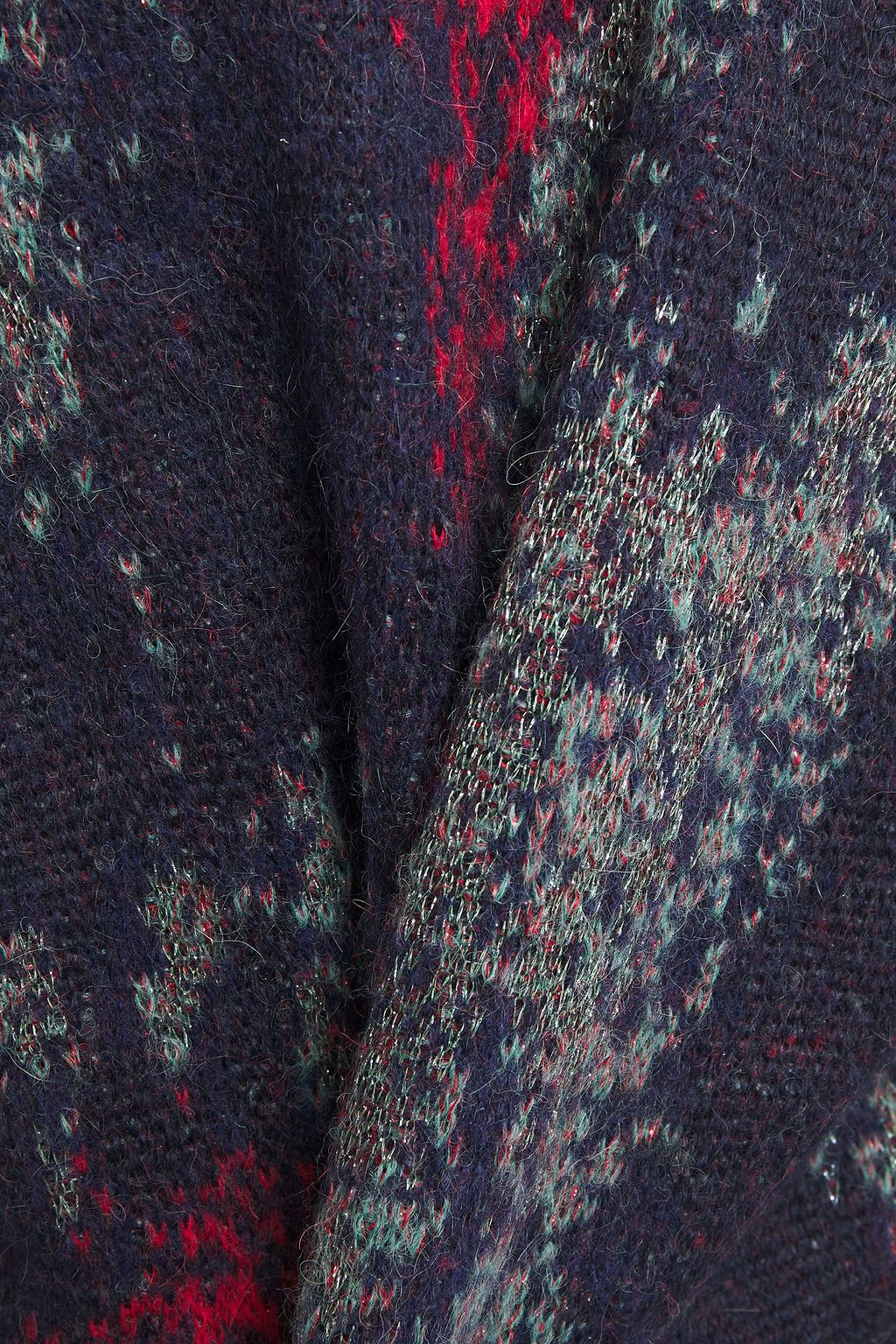 RAG & BONE Fleur metallic jacquard-knit sweater