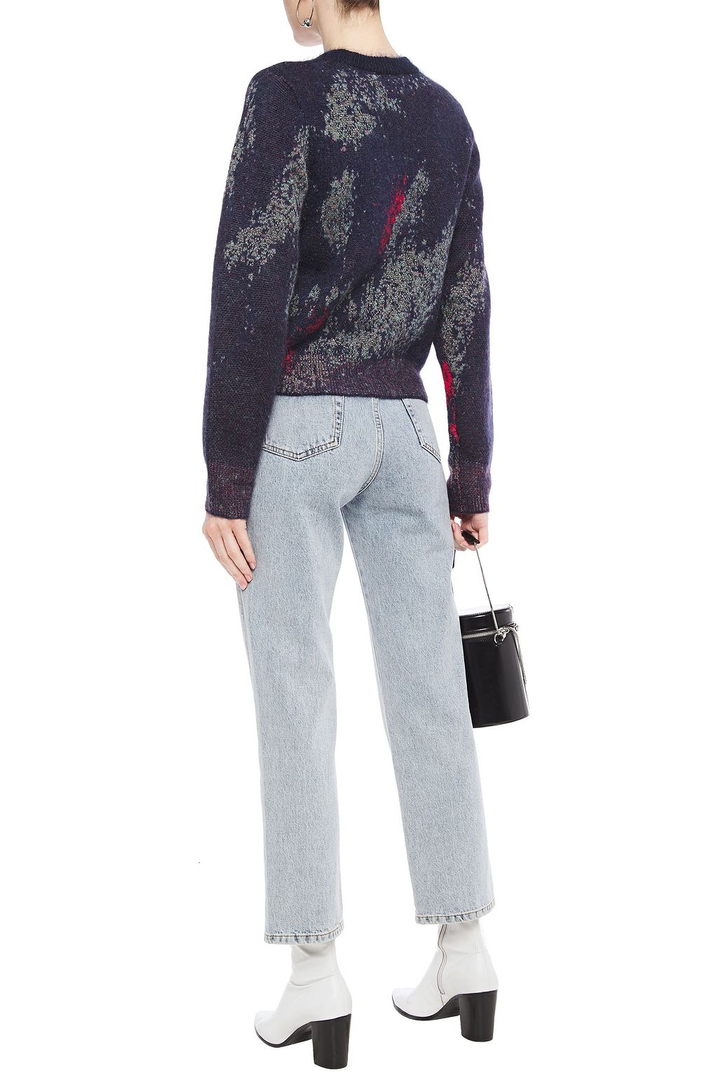 RAG & BONE Fleur metallic jacquard-knit sweater