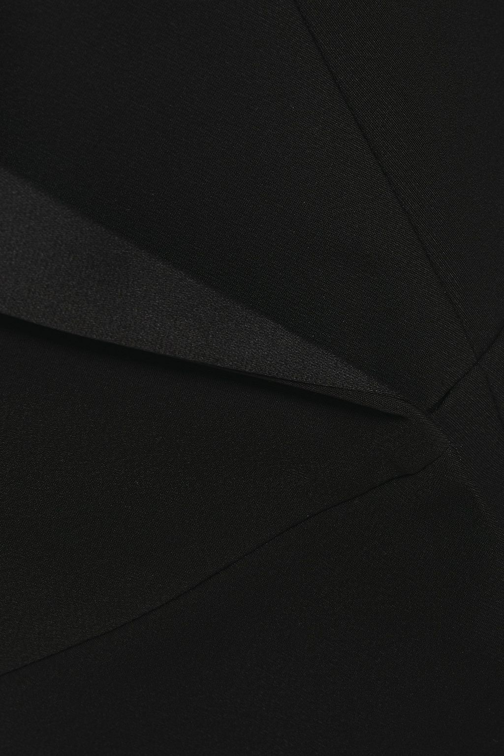 IRIS & INK Satin-trimmed cady tuxedo dress