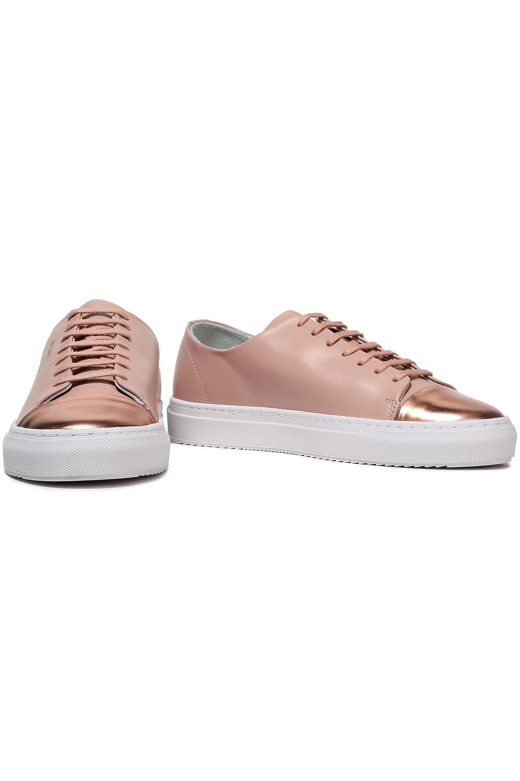 AXEL ARIGATO Metallic-paneled leather sneakers