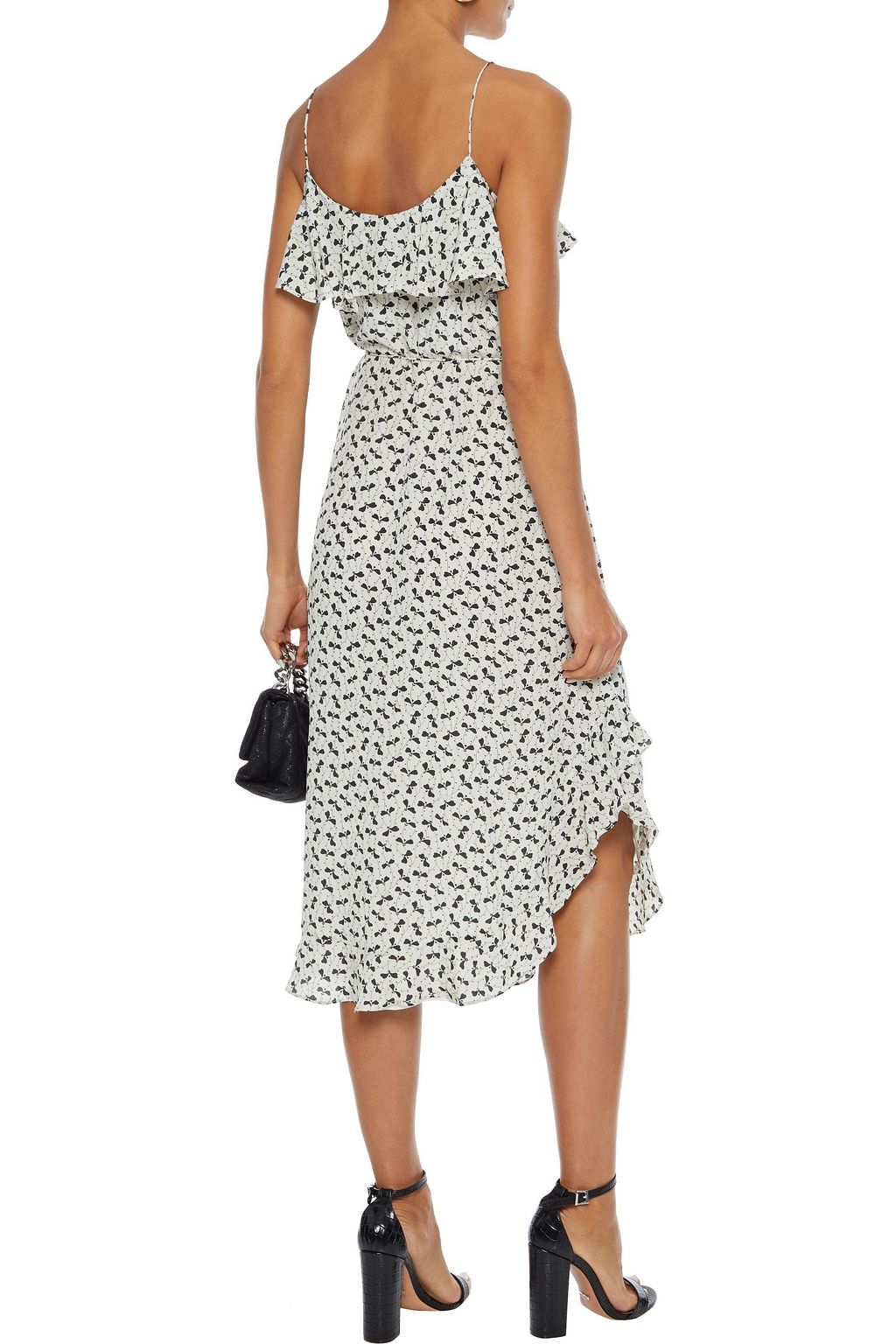 ZIMMERMANN Ruffled silk crepe de chine midi dress