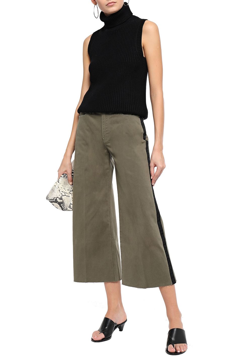 striped stretch pants