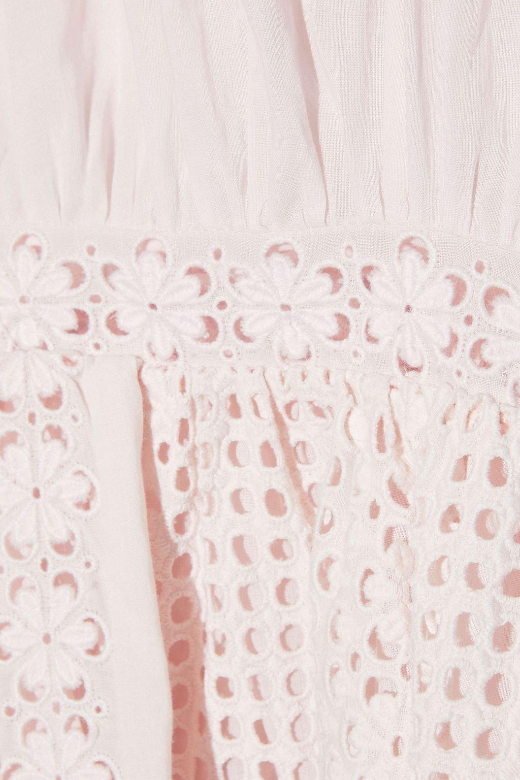 ZIMMERMANN Laelia broderie anglaise cotton mini dress