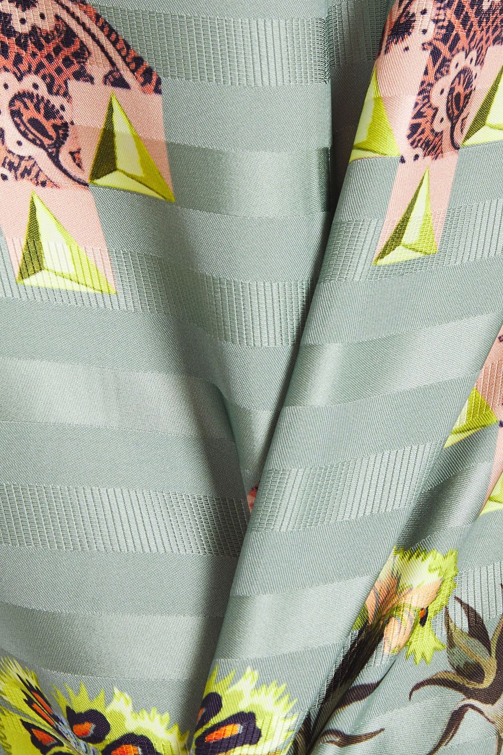 TEMPERLEY LONDON Satin-jacquard midi skirt