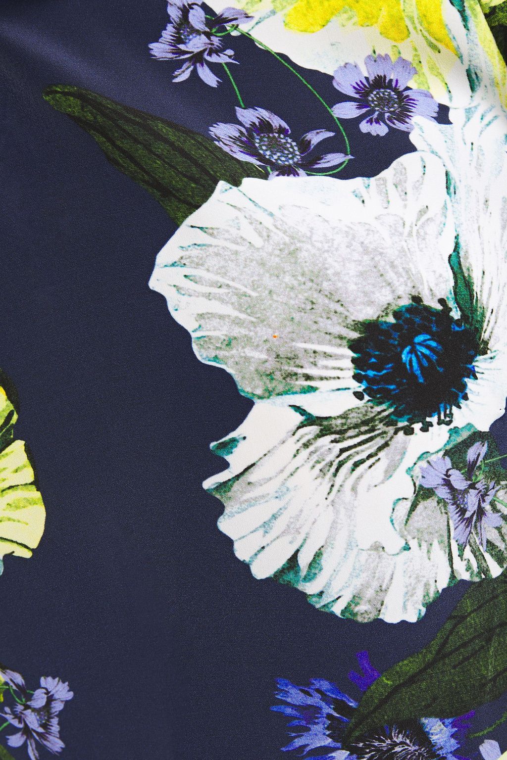 ERDEM Floral-print silk crepe de chine blouse