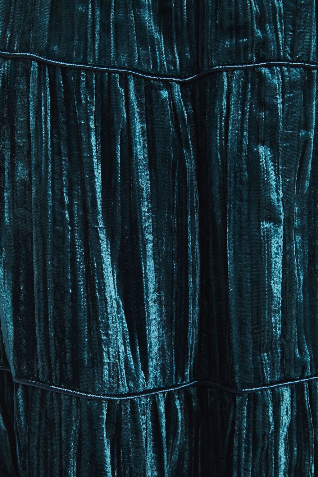 MICHAEL MICHAEL KORS Plissé-velvet midi skirt