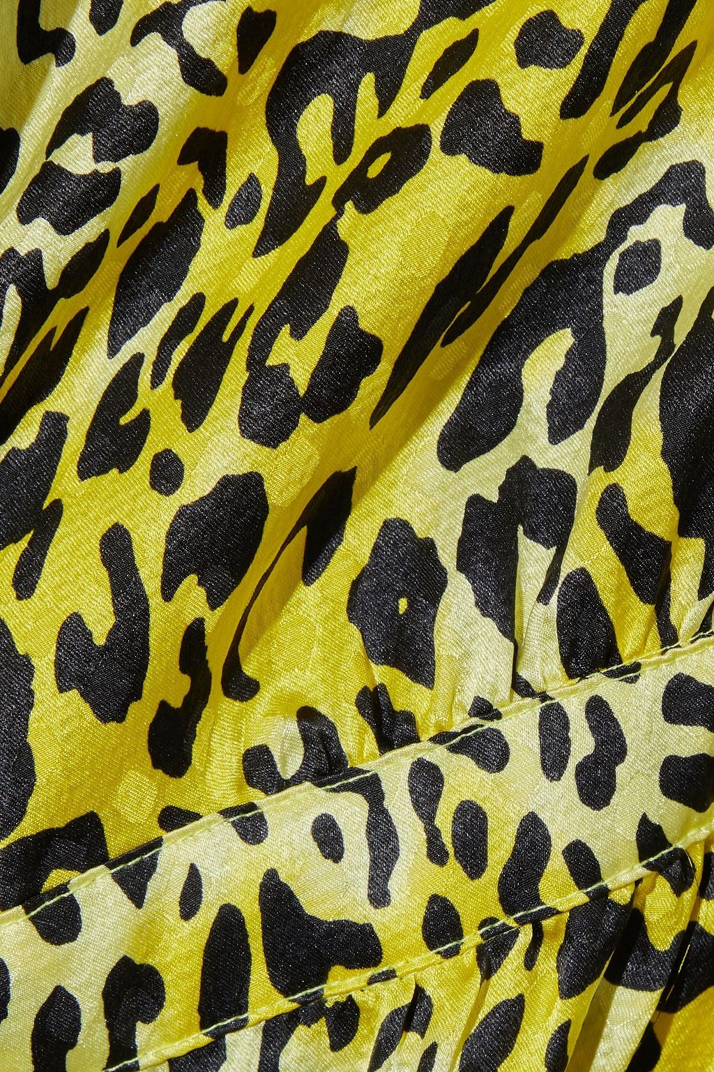 BAUM UND PFERDGARTEN Adelita leopard-print silk-jacquard maxi wrap dress