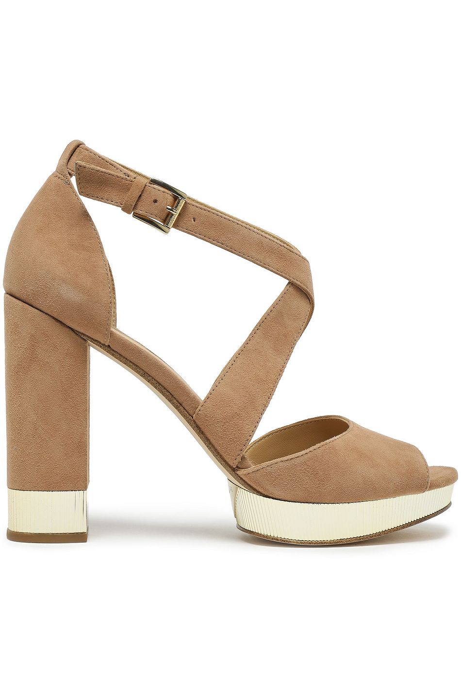michael kors gold sandals