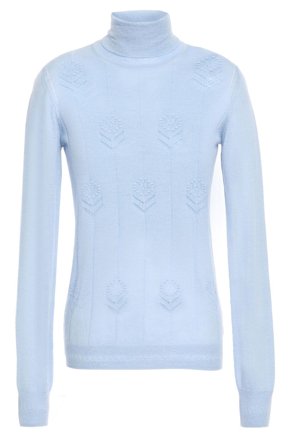 light blue cashmere turtleneck