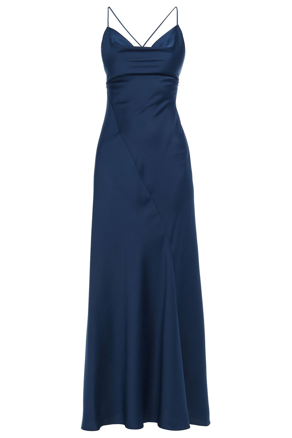 navy maxi slip dress