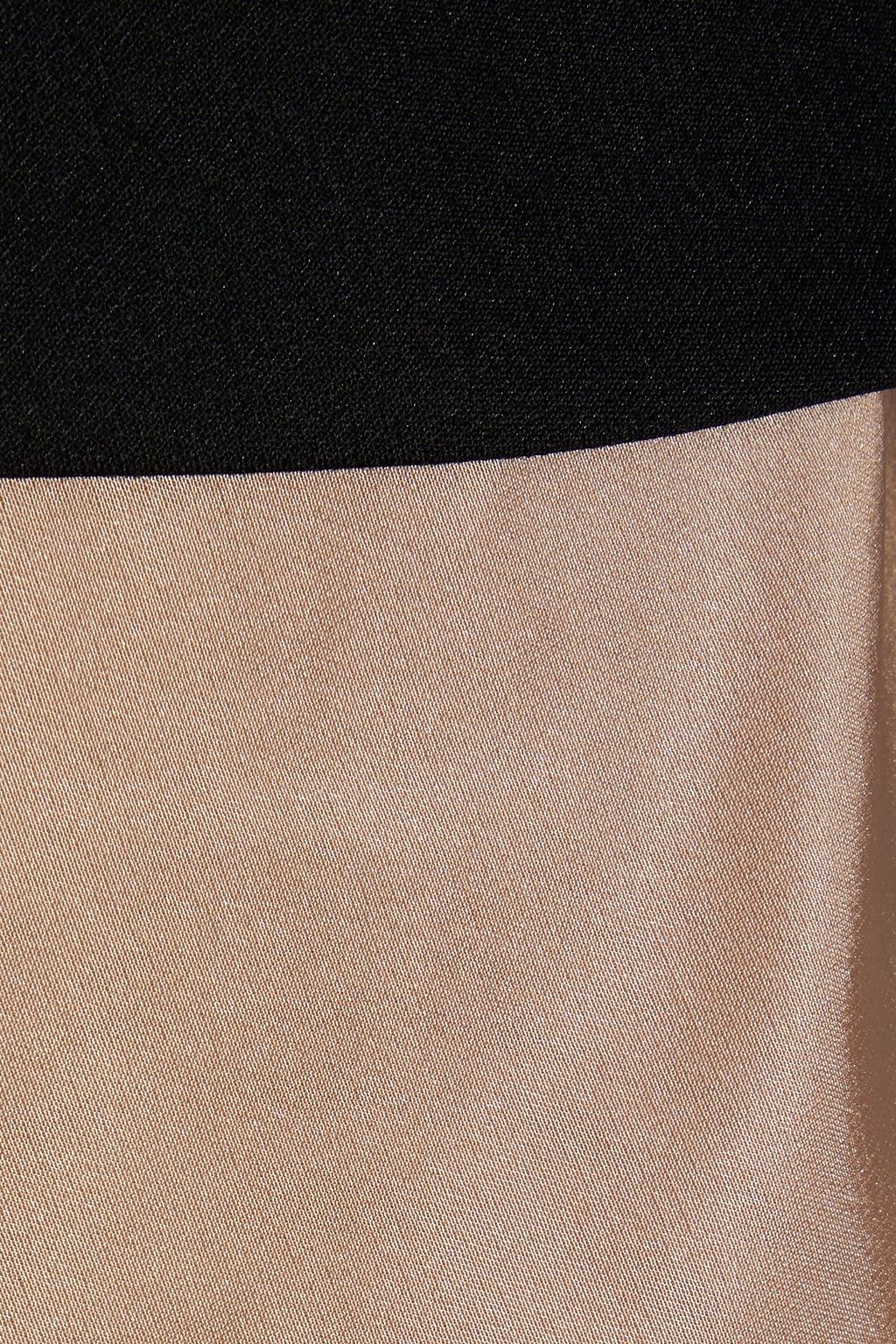 VALENTINO GARAVANI Cape-effect wool and silk-blend cady mini dress