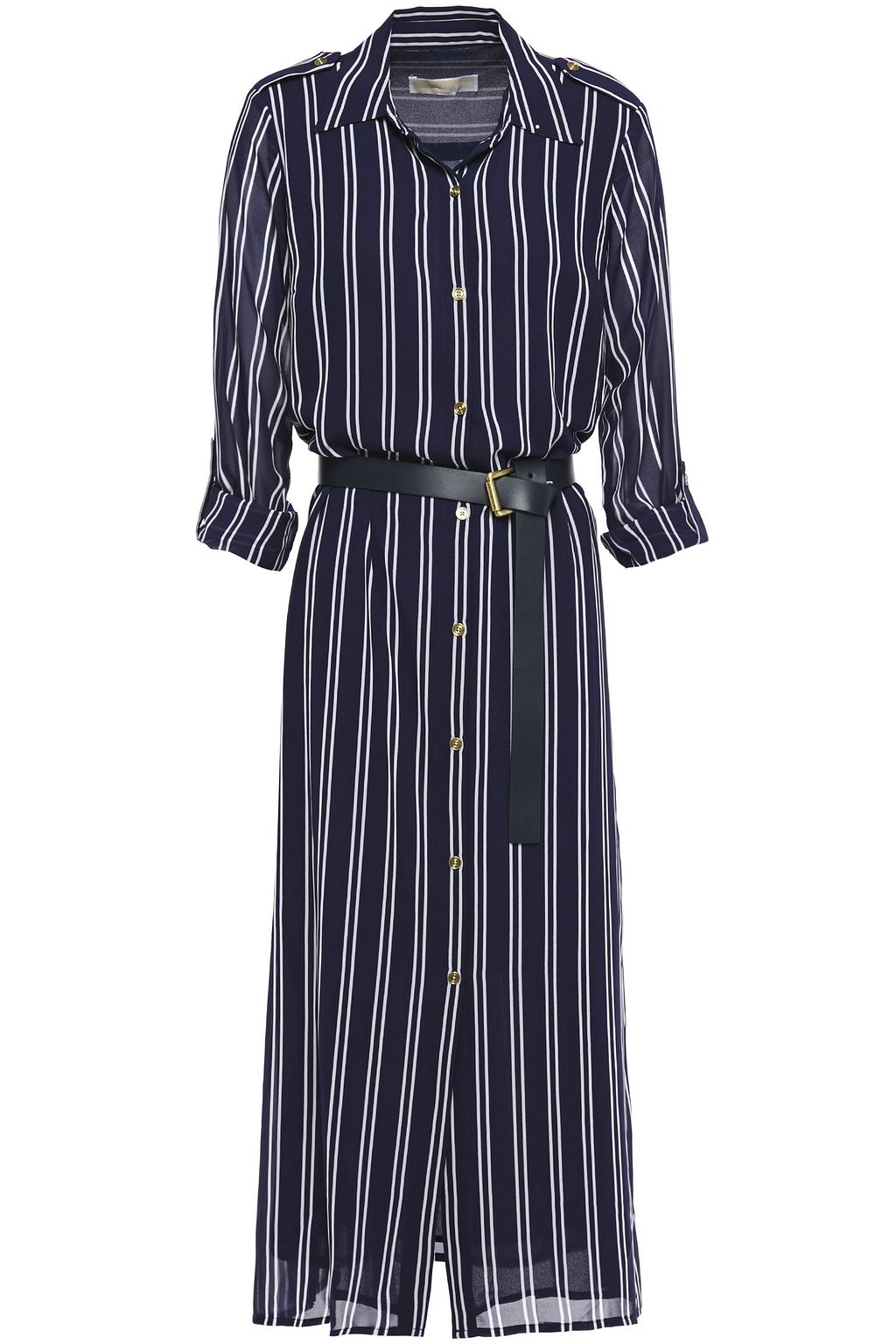 michael kors belted shirt dress