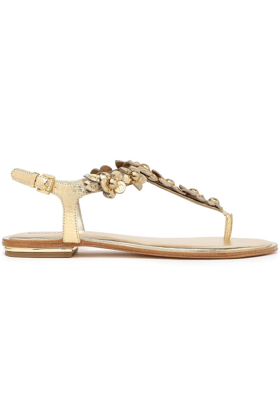 michael kors gold sandals