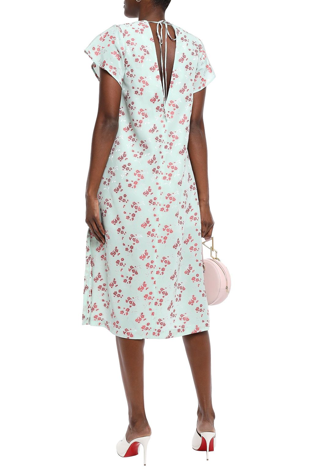 BAUM UND PFERDGARTEN Adette floral-jacquard midi dress
