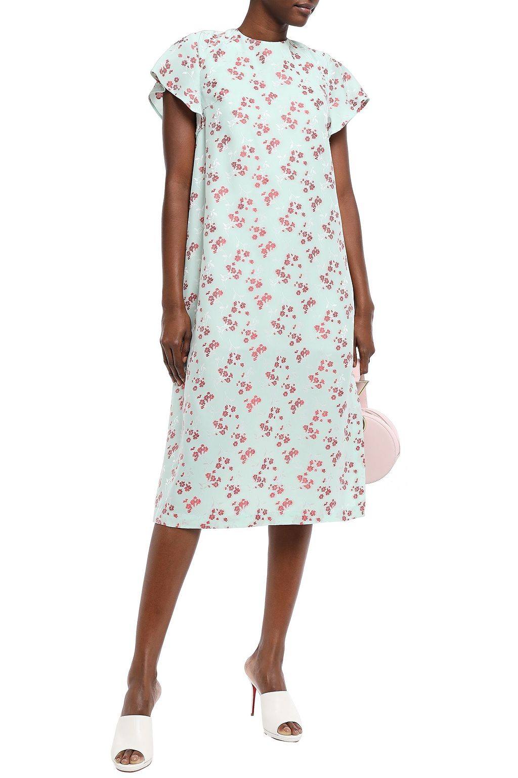 BAUM UND PFERDGARTEN Adette floral-jacquard midi dress