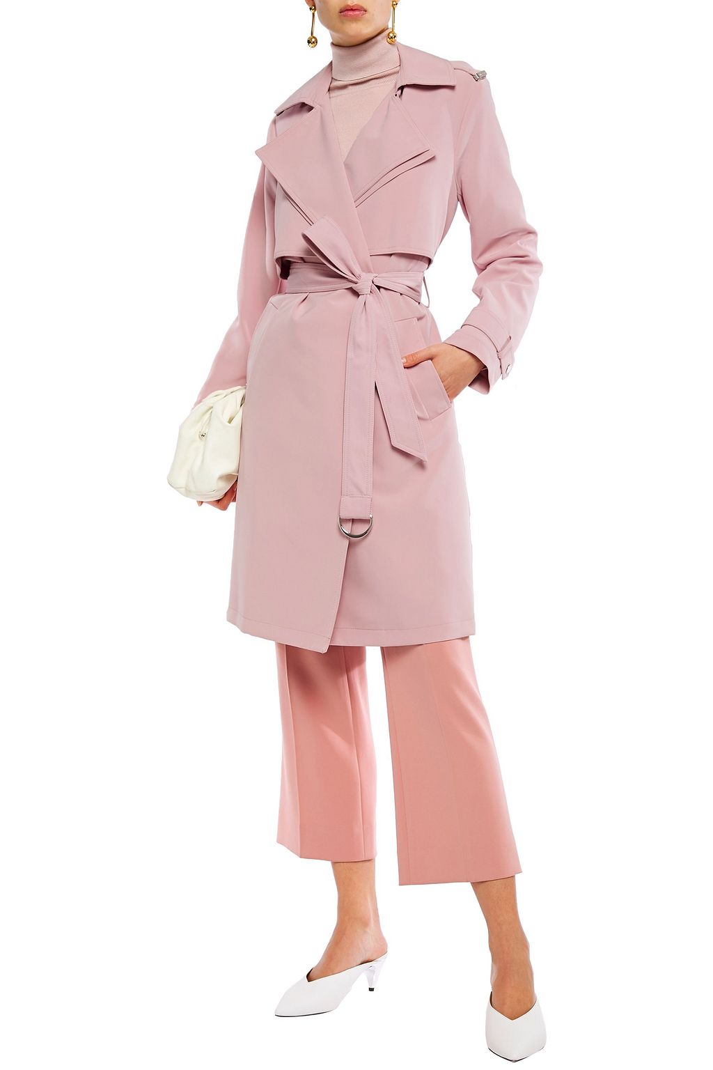 michael michael kors belted trench coat