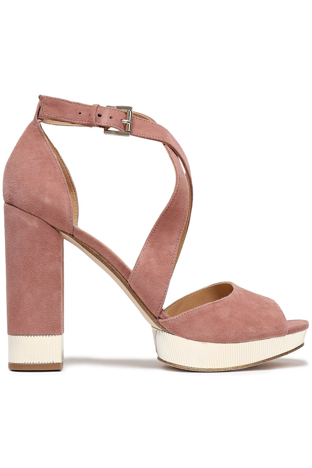 michael kors suede platform sandals