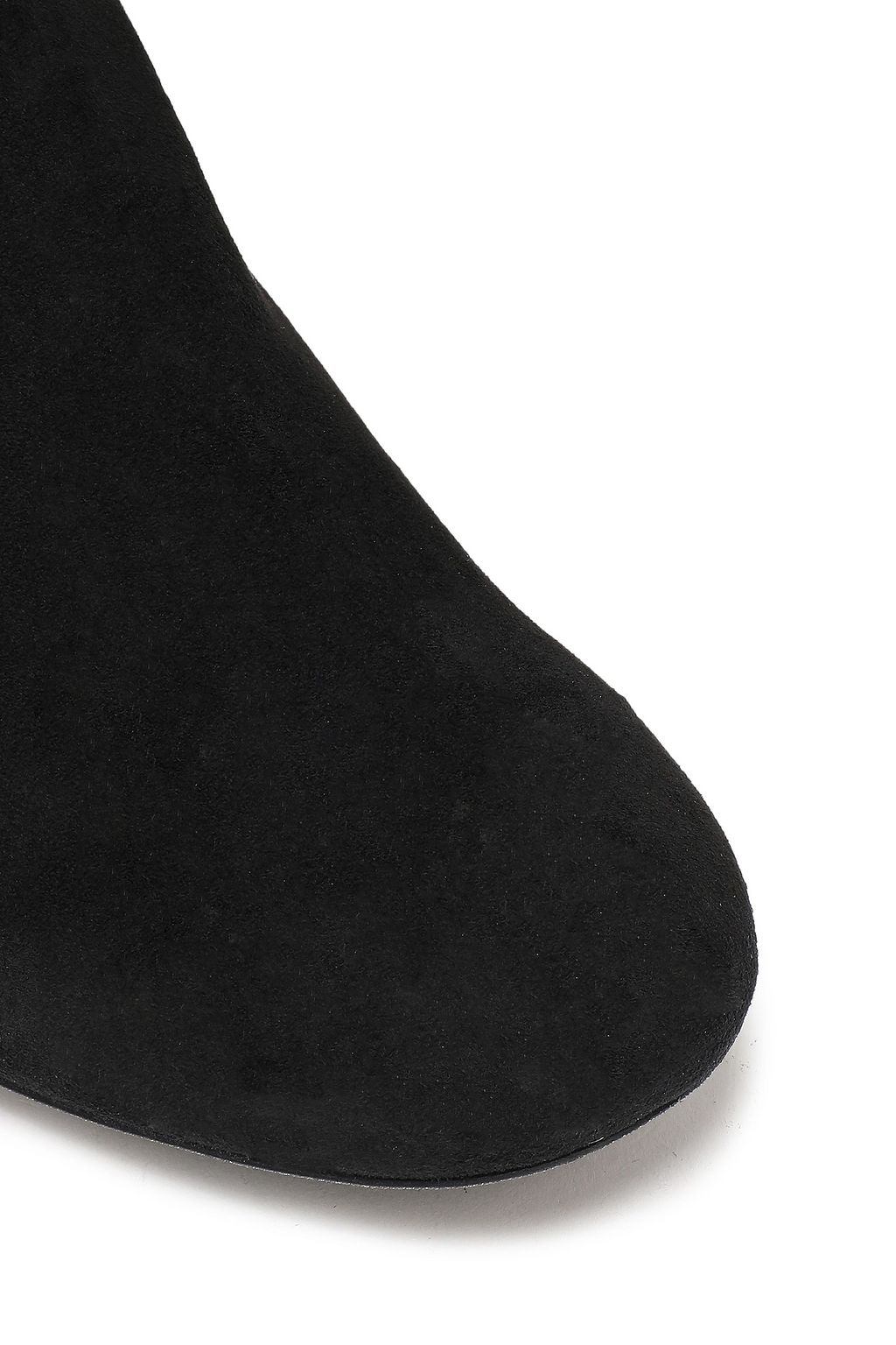 RENE' CAOVILLA Crystal-embellished stretch-suede knee boots